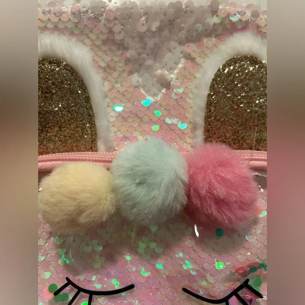 Sparkly Pink Llama Mini Backpack 🦙✨